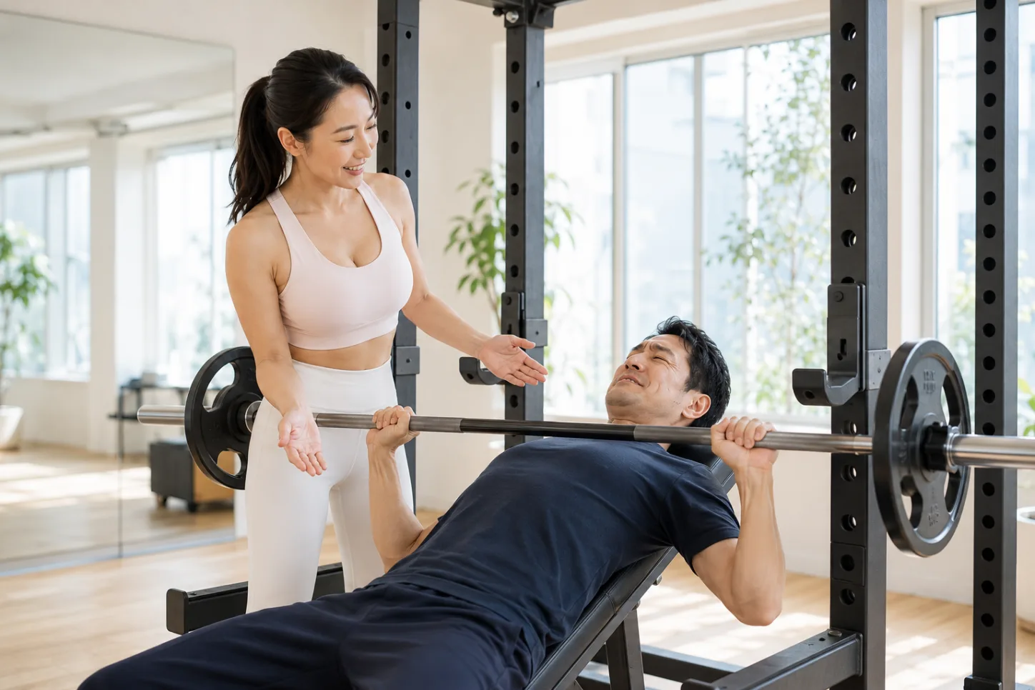女性トレーナーと行う体験トレーニング