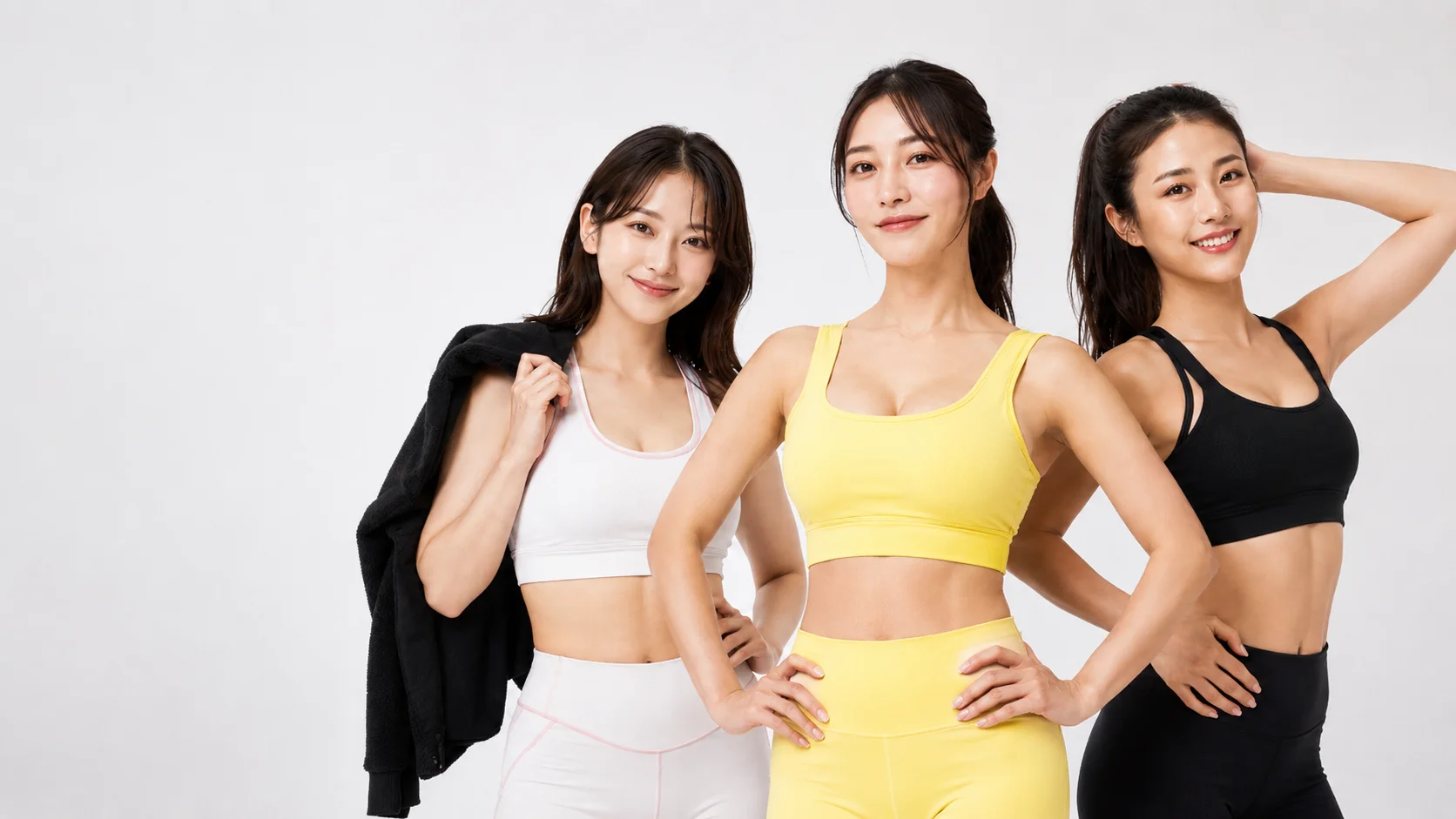 天神のスタジオで女性トレーナーと姿勢正しい男性のトレーニング風景