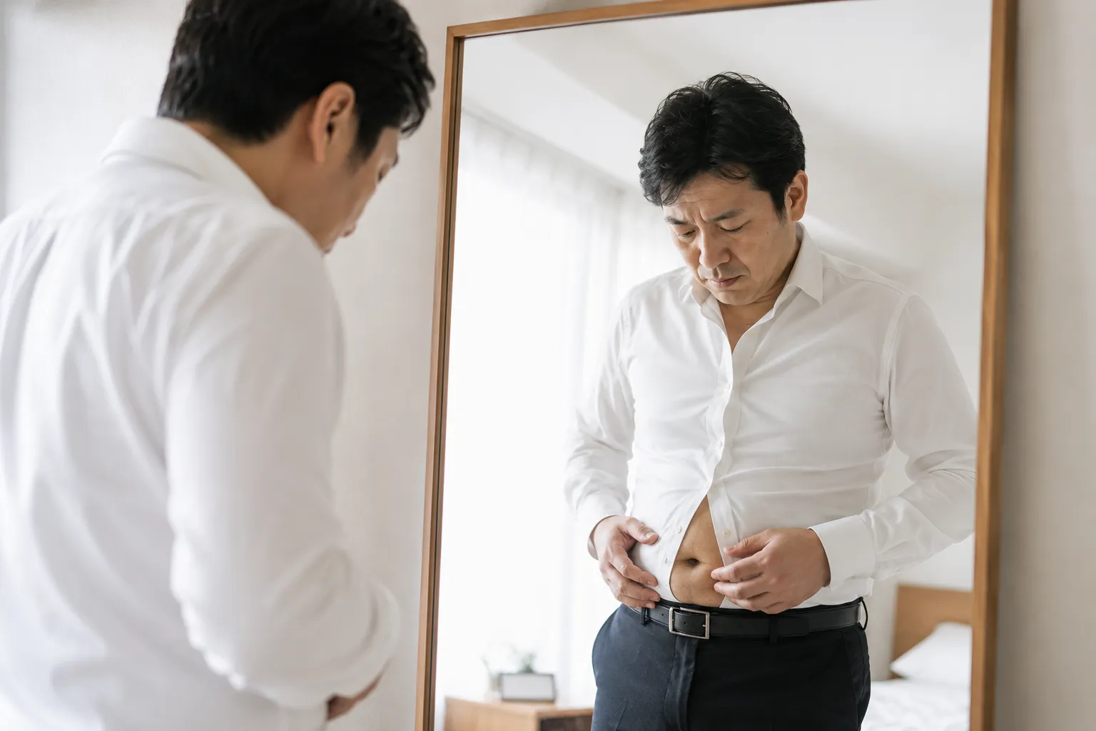サイズの合わなくなったスーツ - リバウンドの悩み